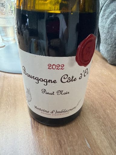 Bourgogne Côte d'Or Pinot Noir